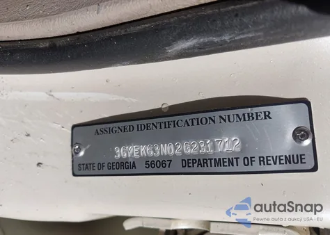 2002 Cadillac Escalade Ext Standard z USA, uszkodzony, nr VIN 3GYEK63N02G231712